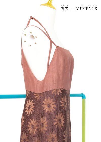 紅糖向日葵細肩帶洋裝7