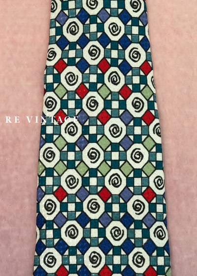 幾何迴旋 -繽紛漩渦領帶7