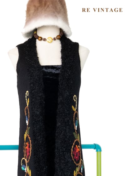 繁花盛開的邊境長版背心罩衫3