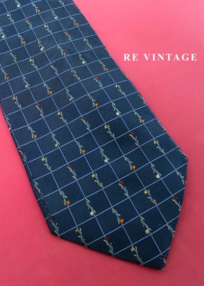 方格裡的春天 - 玫瑰花園領帶3