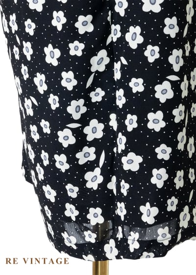 黑白映畫 - 法式雛菊氣質洋裝16