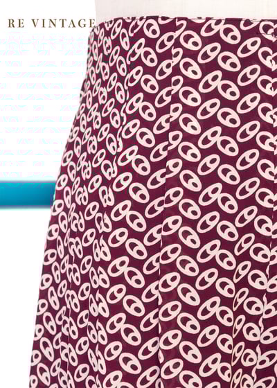 Beet red 小眼睛夏日高腰寬版褲（26-28"）5