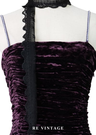 質感單品 - 優雅貴氣紫紅色抓皺絨布洋裝5