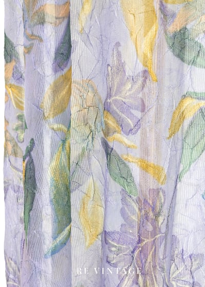 Orchid Bloom 透膚壓皺網紗細肩長洋裝9