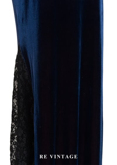  微光紅深藍蕾絲魔女長裙（28-30"）15