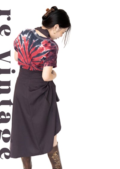 深灰色高腰繞頸One Day 洋裝5