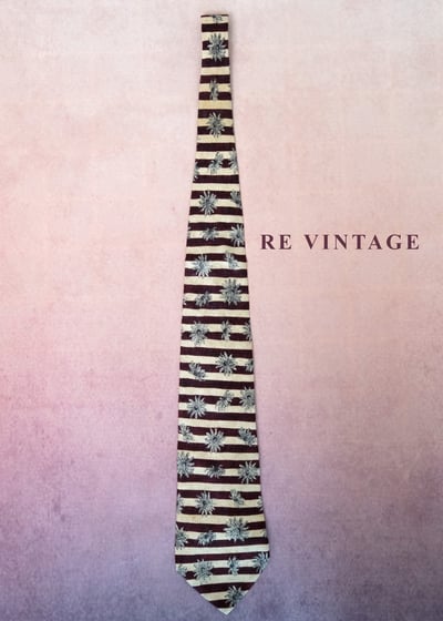 紅棕色越界雛菊領帶8