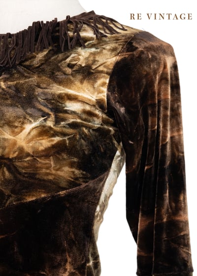 森林閃電流蘇絨布上衣6