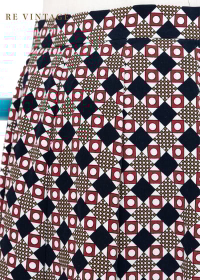 顛倒小方塊氣質中長裙（25"）4