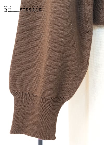 深咖啡色好質感毛料針織上衣8