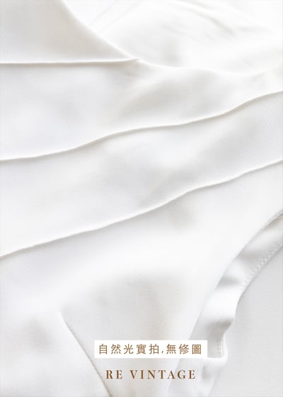 氣質單品 - 領口設計線條純白小洋裝12