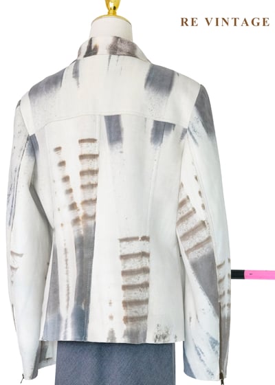 『歐洲寶貝』義大利製 - 墨染森野噴繪工藝夾克外套14