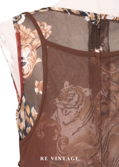 虎虎生風巧克力色長洋裝14