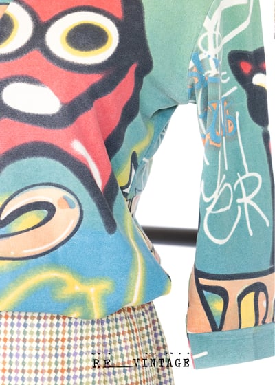 Brooklyn 塗鴉彩繪輕薄彈性上衣9