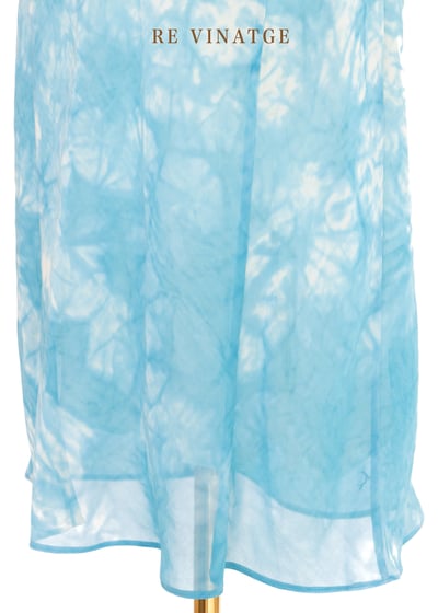 水藍の天空藍染細肩帶洋裝9