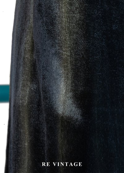 朦朧墨綠交融絨布高腰長裙（24"）8