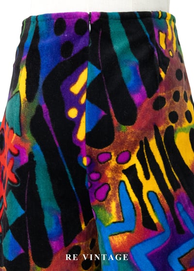 Neon Beats 潑墨狂想絨布短褲（27"）8