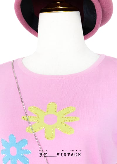 你是小花三朵小花薄款針織上衣7