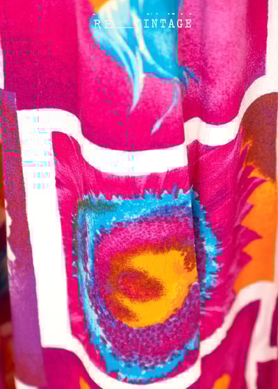 紫紅色大黃花高腰長裙4