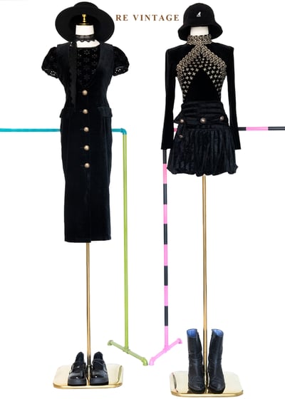 夜祭聖紋黑絨長版上衣2