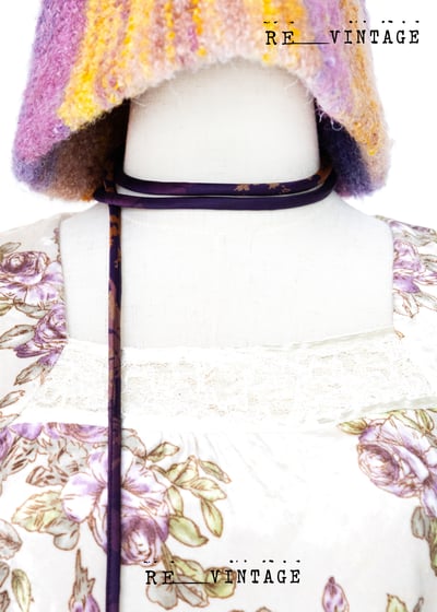 溫柔紫玫瑰絨布長袖上衣4