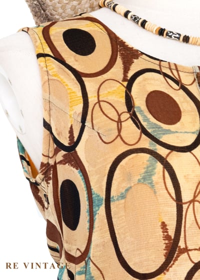 摩登棕色軌道迴圈長洋裝5