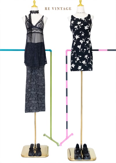 氣質單品 - 黑白小花迷人夏日洋裝2