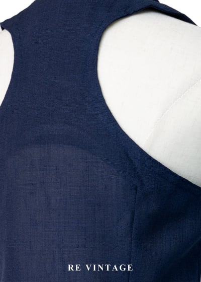 質感單品 - Navy Tailored Vest 金光雙排釦挖背背心10