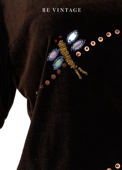 小蜻蜓住在巧克力農場絨布上衣9