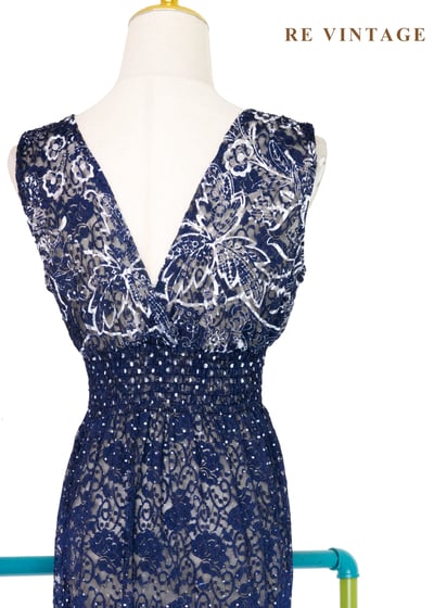 夜空繁星花藤交織蕾絲長洋裝17