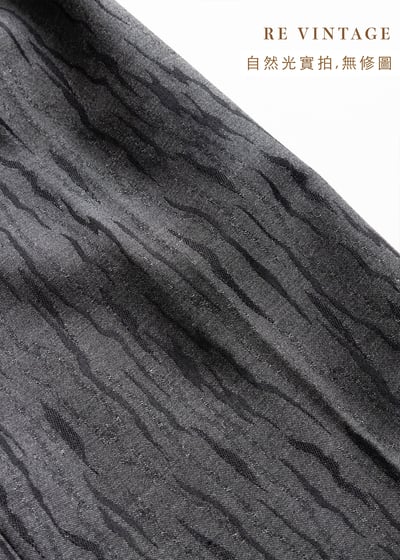 深灰色斑駁小紋高腰直筒褲（29"）9