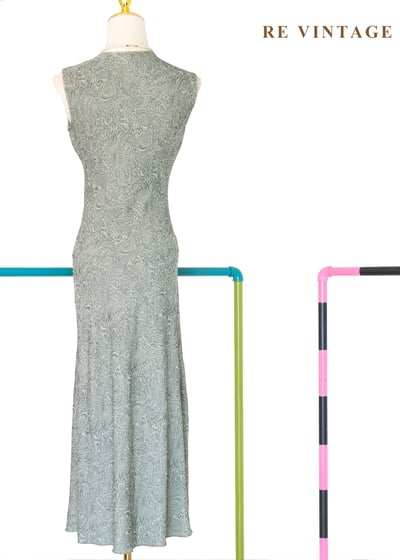 柔霧蕨類氣質長洋裝11