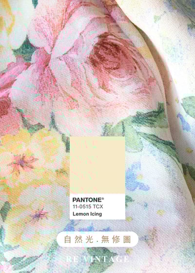 淡彩油畫大花卉洋裝16