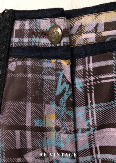 解構噴漆格紋直筒褲（28"）6