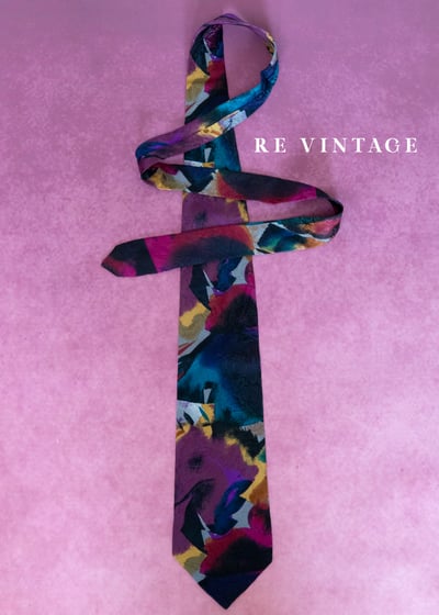 油畫筆觸的多彩層次領帶8