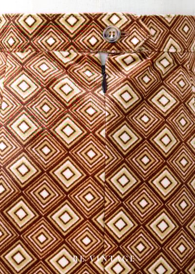 萬花筒菱格紋絨布短裙（26"）7