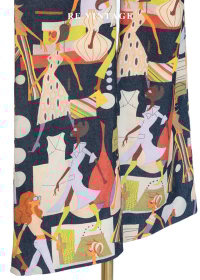 時尚插畫摩登色女伶長褲（27"）10