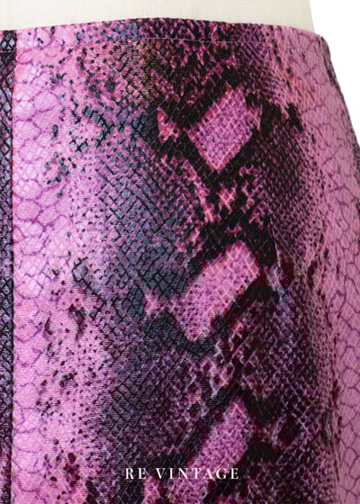 粉紅電光蛇影短裙（27"）5