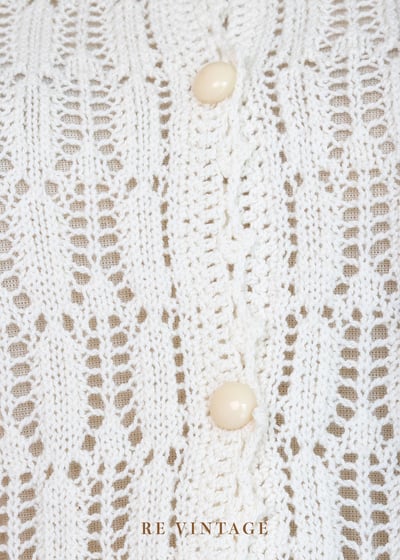 柔白編織紋理短袖上衣7