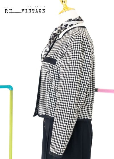 氣質の短版千鳥格紋外套7