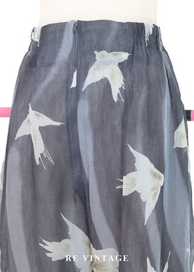 套裝短褲 - 煙雨霧色裡的飛鳥短褲9