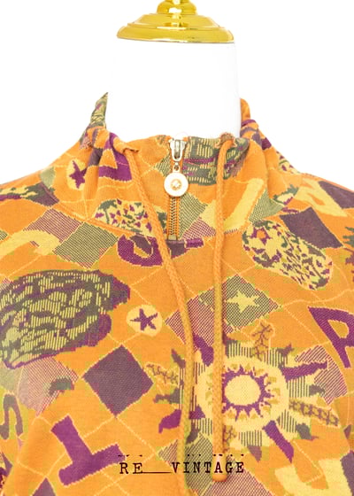 小太陽圖騰針織套頭上衣11