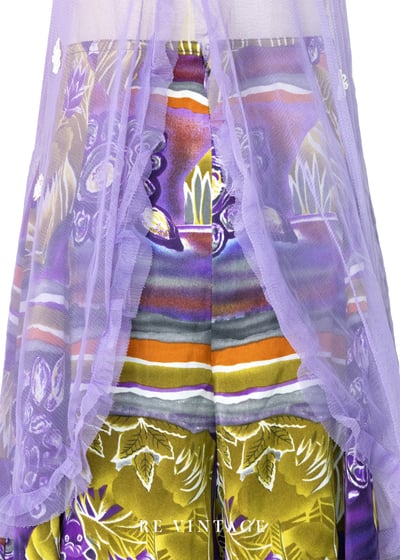 紫色薄霧浪漫蝴蝶結網紗背心4