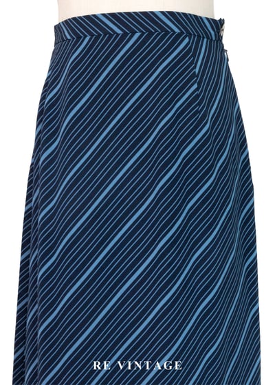 套裝裙子 - 藍色海風斜紋長裙（26"）3