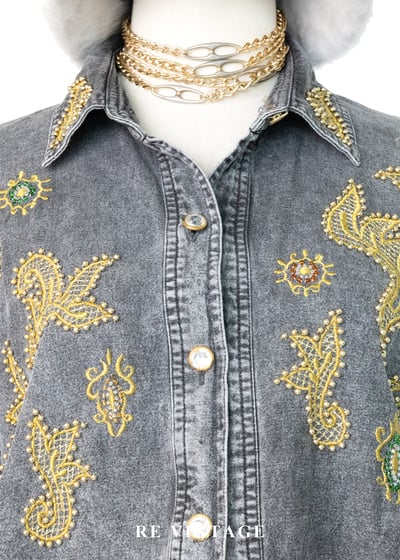 金翼微光水洗單寧襯衫3