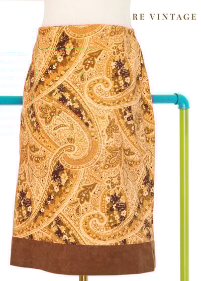 溫暖夕陽卷卷層疊復古圖騰美裙（25"）7