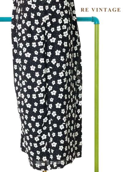 黑白映畫 - 法式雛菊氣質洋裝14