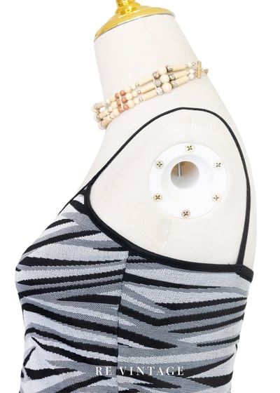 黑白相間辣感小斑馬細肩帶背心7