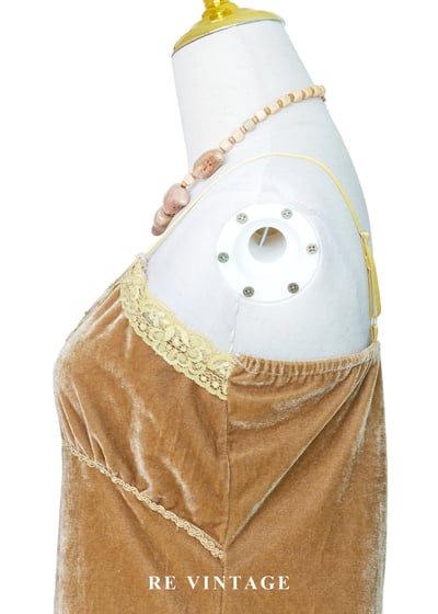 流金夢境 - 浪漫蕾絲花邊絨布小背心7