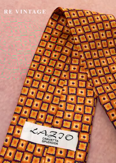 暖暖南瓜色方格領帶4